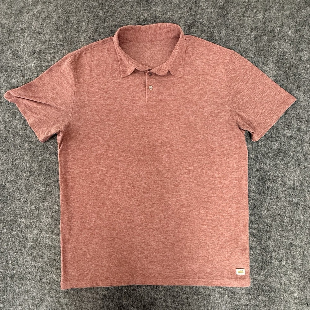 Vuori Heathered Dusty Rose Polo